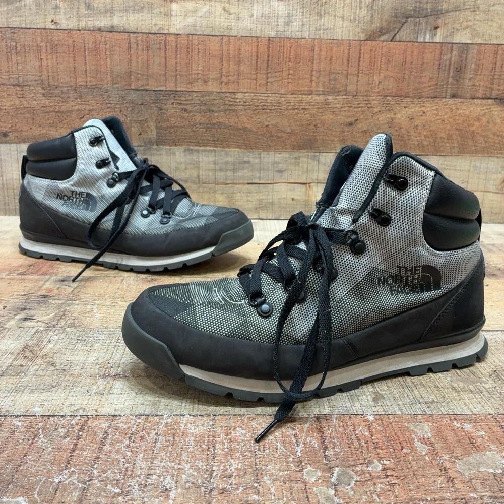 The North Face Boots Mens Size 10.5 44 Gray Ankle Winter Snow Boots NF0A3REA
